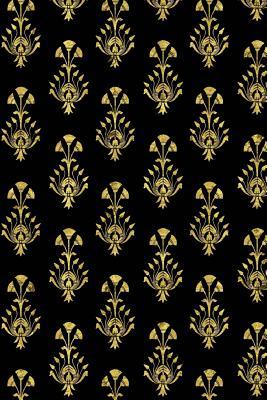 [e25de] ~F.u.l.l.% *D.o.w.n.l.o.a.d* Egyptian Floral Pattern Gold Black Journal to Write in Notes: (Notebook, Diary, Blank Book) -  *P.D.F^