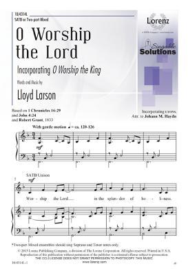 [2d393] @F.u.l.l.% !D.o.w.n.l.o.a.d% O Worship the Lord: Incorporating o Worship the King - Lloyd Larson #e.P.u.b*