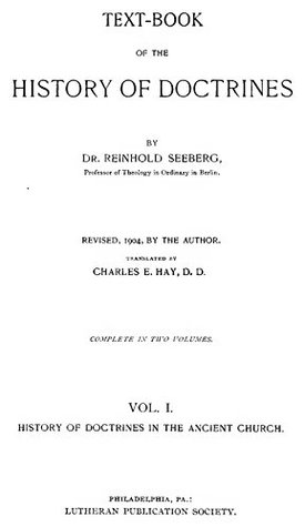 8341d] #D.o.w.n.l.o.a.d^ Text-book of the History of Doctrines (Volume I) - Dr Reinhold Seeberg *PDF@