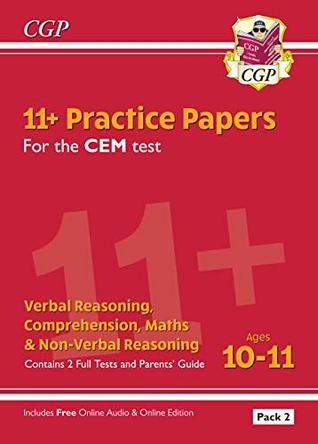 d89eb] ^D.o.w.n.l.o.a.d@ New 11  CEM Practice Papers: Ages 10-11 - Pack 2 (with Parents' Guide & Online Edition) (CGP 11  CEM) - CGP Books ^ePub!