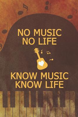 [e8a19] !Download~ No Music No Life Know Music Know Life: Blank Lined Notebook ( Jazz ) Orange -  %PDF@