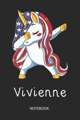 [95ca1] ^Download% Vivienne - Notebook: Blank Lined Personalized & Customized Name Patriotic USA Flag Hair Dabbing Unicorn School Notebook / Journal for Girls & Women. Funny Unicorn Desk Accessories & First Day Of School, 4th of July, Birthday, Christmas & Name Day Gift. -  #PDF!