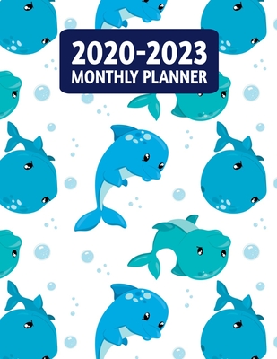 [33a6a] ^F.u.l.l.@ ^D.o.w.n.l.o.a.d* 2020-2023 Monthly Planner: Four Year Planner - 48 Month Calendar Scheduler Diary for 4 Years With Notes - Cute Whale Dolphin Ocean Sea Animals (8.5x11) -  *PDF@