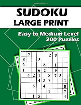 [d079c] %R.e.a.d^ Sudoky Large Print 200 Easy to Medium Puzzles: Large Font - Two Puzzles per Page - Easy to Read and Work on - Brain Challenge for Adults and Seniors - Beeboo Puzzles ~P.D.F^